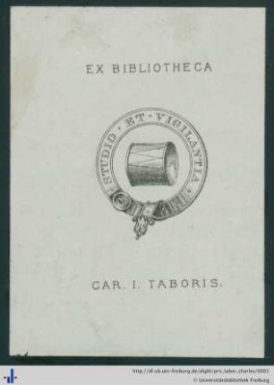 [Provenienz]: Tabor, Charles James