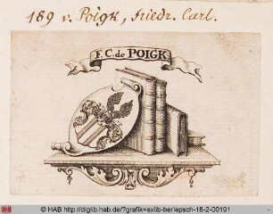 Exlibris des Friedrich Carl von Poigk