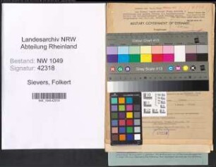 Entnazifizierung Folkert Sievers , geb. 23.03.1909 (Kaufmann)