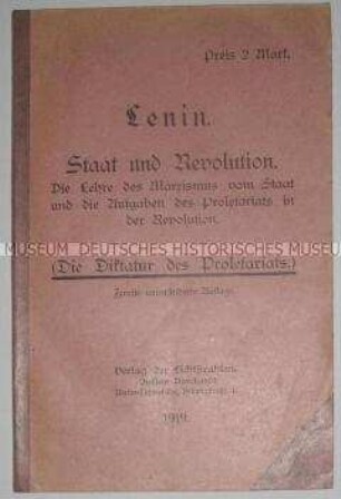 Lenins Schrift Staat und Revolution