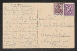 Brief von Fritz Klimsch und Florentin Klimsch an Margarete Hauptmann und Gerhart Hauptmann