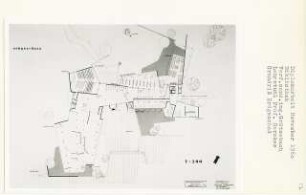 Bibliothek, Berlin-Mitte (Diplomarbeit bei Bernhard Hermkes): Grundriss Erdgeschoss 1:200