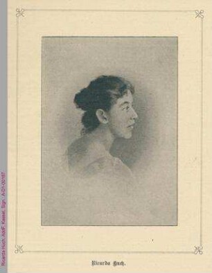 Porträt von Ricarda Huch
