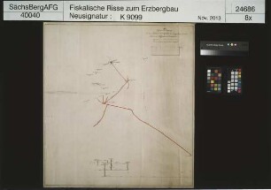 Wilkauer Vereinigt Feld bei Langenberg (Raschau), Grubenbaue am Wolf Schacht und Hering Schacht
