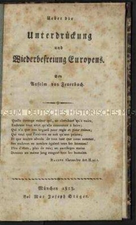 Über Geschichte und Verfassung des gegenwärtigen Reichtstages