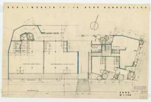 Wohnhaus Berliner Straße 13-14 / Bundesallee, Berlin-Wilmersdorf: Grundriss Erdgeschoss 1:100