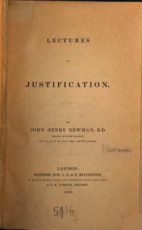 Lectures on Justification