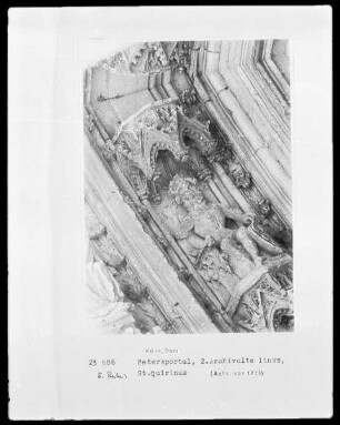 Petersportal: 3. Archivolte links, 5. Reihe: Quirinus