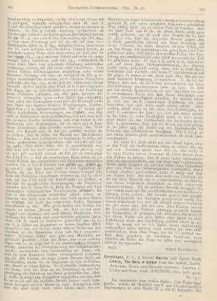 606-609 [Rezension] Conybeare, F. C., The Story of Ahikar from Syriac, Arabic, Armenian, Greek and Slavonic versions