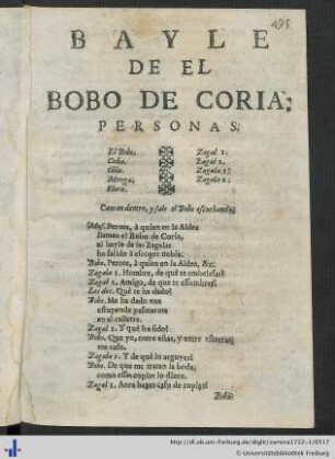Bayle De El Bobo De Coria.