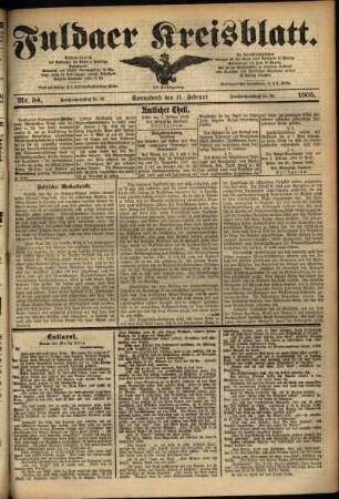 Ausgabe vom Samstag, den 11. Februar 1905.
