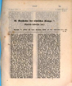 Jahrbücher der römischen Geschichte : mit erläuternden historischen, chronologischen, mythologischen, archäologischen Anmerkungen, 3. Geschichte der römischen Könige : mythisch-historische Zeit