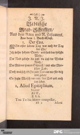 Grabschrift Nr.1-100.