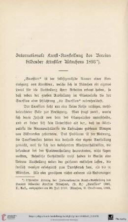 Internationale Kunst-Ausstellung des Vereins bildender Künstler Münchens 1893