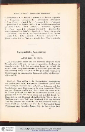 Alemannische Namenrätsel