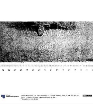 Name und Ziffer (zweikonturig): J WHATMAN/ 1801