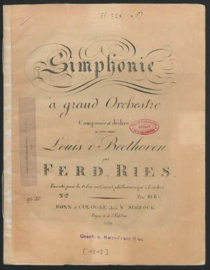 Simphonie à grand Orchestre : No. 2 ; op. 80