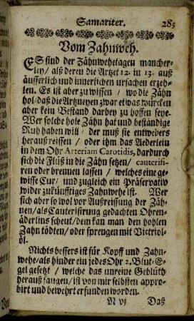 Vom Zahnweh.