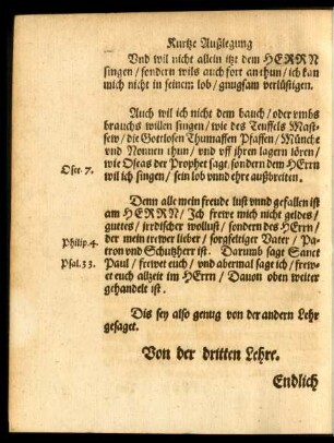 Von der dritten Lehre.