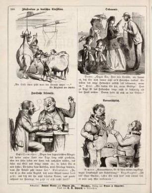 "Illustrationen zu deutschen Classikern" "Oekonomie" "Zweifache Leseweise" "Voraussichtlich"
