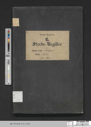 Sterberegister Booßen 1877