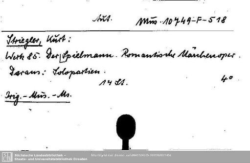 Striegler, Kurt, Spielmann
