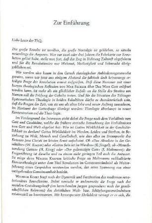 Thematisches Heft: "Revolution"