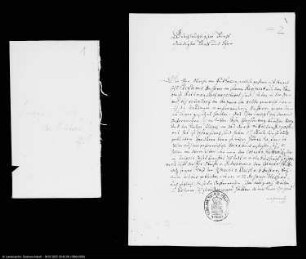 Korrespondenz des Fürsten Moritz von Anhalt-Dessau mit: a. Rittmeister von Venediger vom Regiment von Puttkammer (Preußisches Husaren-Regiment Nr. 4), 1756; b. Kriegsrat Voß, 1753 - 1756