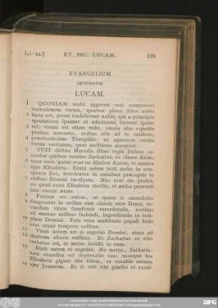 Evangelium Secundum Lucam.