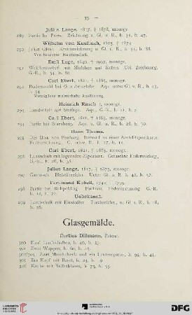 Glasgemälde (Nr. 300-306)