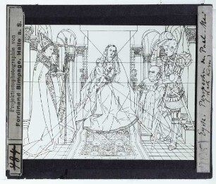 Eyck, Madonna des Kanonikus Joris van der Paele (Brügge GM 0000.GRO0161.I) : Perspektivkonstruktion