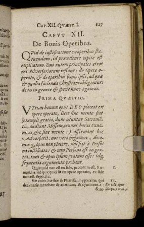 Caput XII. De Bonis Operibus.