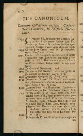 216-224, Jus Canonicum