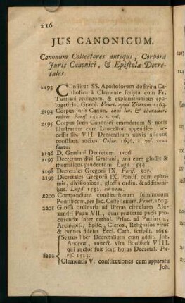 216-224, Jus Canonicum
