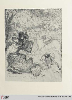 Plate: Two pictures, by Charles Conder