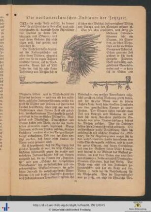 Die nordamerikanischen Indianer der Jetztzeit.