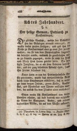 Achtes Jahrhundert. - Neuntes Jahrhundert.