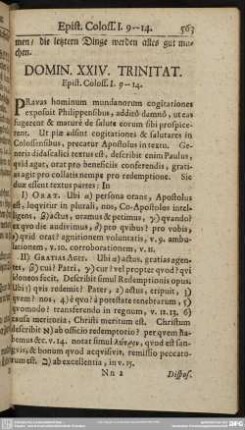 Domin. XXIV. Trinitat. Epist. Coloss. I. 9-14
