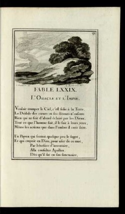 Fable LXXIX. L'Oracle Et L'Impie.