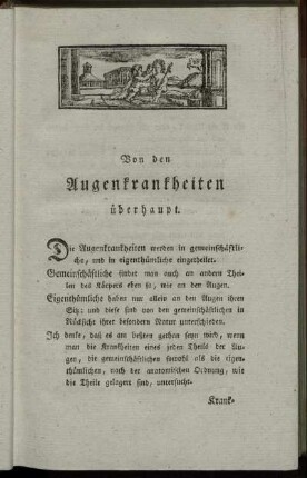 Von den Augenkrankheiten überhaupt.