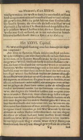 Het XXXVI Capittel