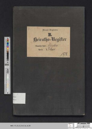 Heiratsregister Kliestow 1878