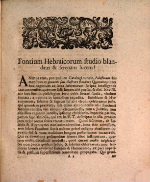 De Rebvs Jonæ Programma : Qvo Integritas Historiæ Jonæ Nec Non Miracvli Robvr Contra Cvivsdam Scrvpvlos Solide Defendvntvr Et Ad Cvratam Pvblicam Ionæ Recensionem Pro Fontivm Hebraicorvm Tenore Avditores Invitantvr