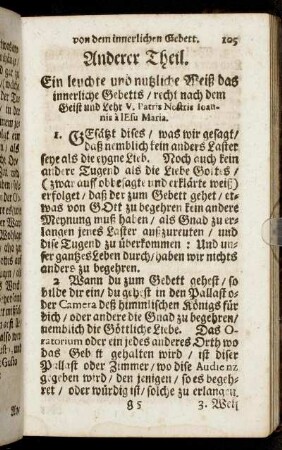 Eine leuchte und nutzliche Weiß das innerliche Gebetts/[...]
