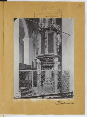 Kanzel, Fürstenwalde/Spree: Ansicht (aus: Skizzen- und Fotoalbum 28)