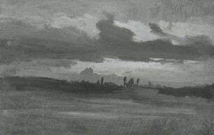 Landschaft mit Pappeln