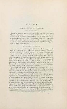 Capítulo I. Isla de Luzón en general