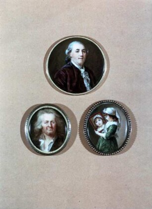 Miniatur auf Emaille: Männliches Bildnis