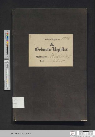 Geburtsregister Markendorf 1892