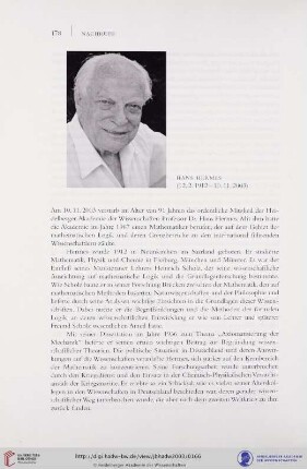 Hans Hermes (12.2.1912 - 10.11.2003)